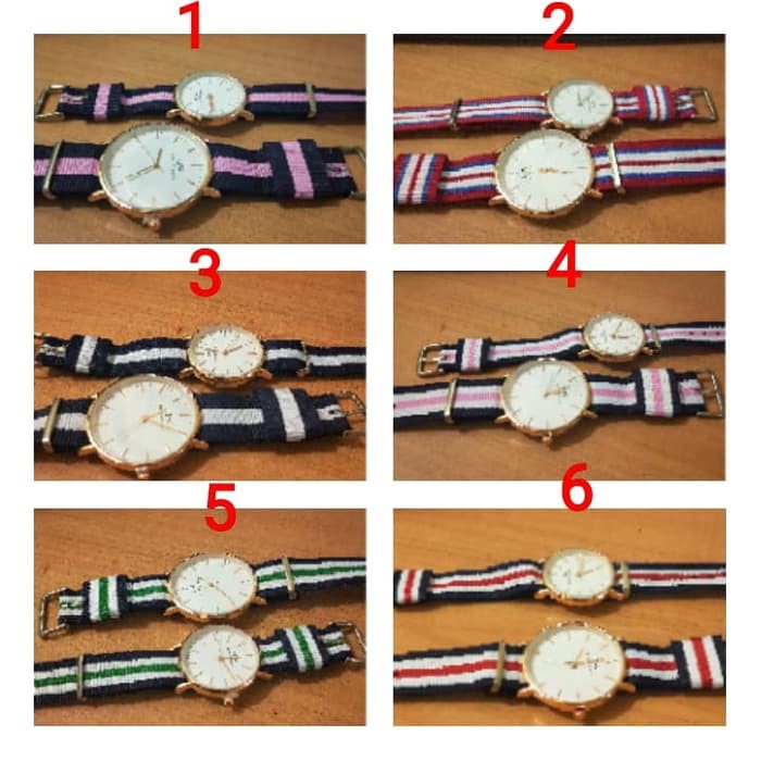 Jam Tangan Wanita & Pria Couple DW tali Kanvas