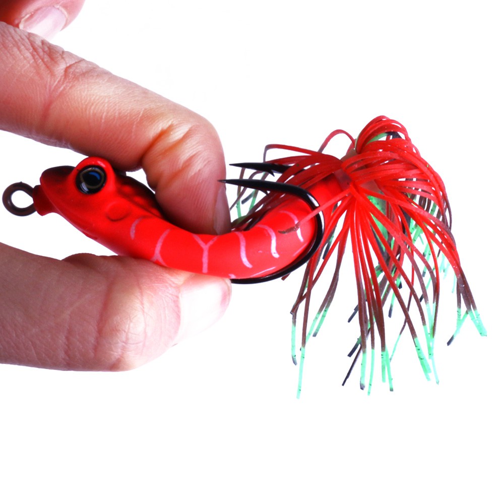 HENGJIA 1Pcs 5.5cm/13g Umpan Soft Jump Frog Pancing Ikan Swimbait Fishing Lure Kail Topwater Tackle