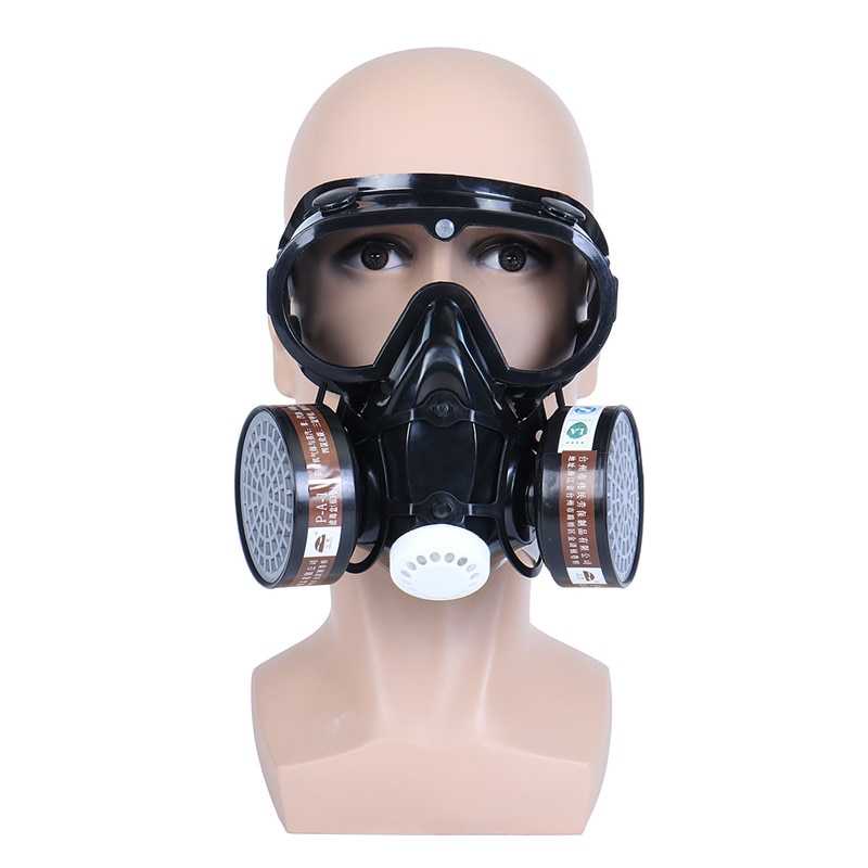 SAFURANCE Masker Gas Respirator Full Face Anti-Dust Chemical - SF01-Hitam