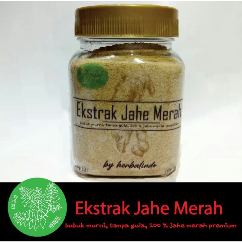 

Jahe Merah Ekstrak - Bubuk Murni Tanpa Gula Original - 100 gram