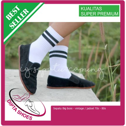 Sepatu Big boss - vintage / jadoel 70s - 80s - Hitam, 37