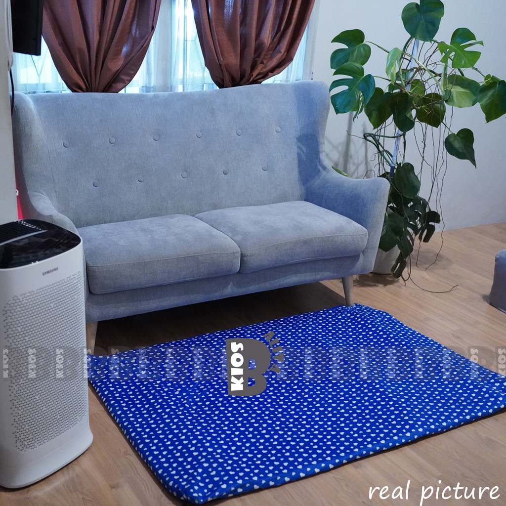 karpet motif bulu lembut premium tebal nyaman / karpet bulu karakter 160 x 100 cm set bantal guling