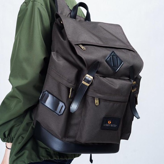 BRAIN STROM BROWN |ManNeedMe x URBAN| Tas Ransel Punggung Pria Wanita Backpack Kuliah / Kerja ORI