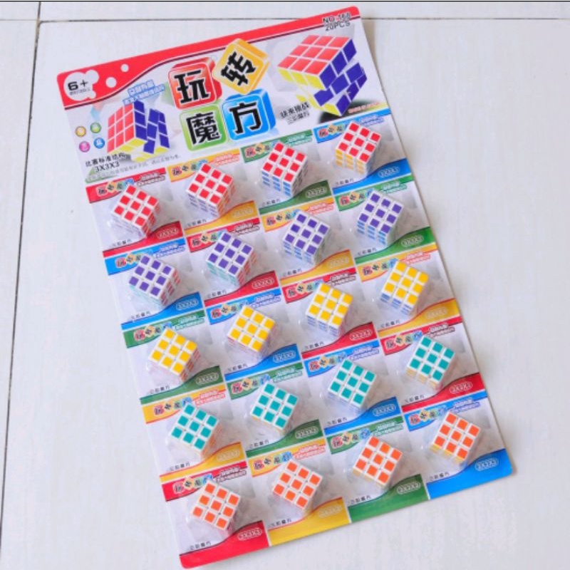 Mainan Anak Rubik Mini 3x3cm Murah Meriah