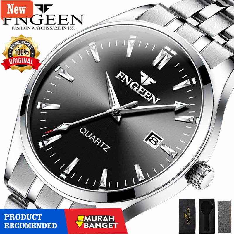 Jam tangan analog pria terbaik- COD Jam Tangan Pria Original FNGEEN 2111 Bisnis Mode  Kuarsa Tahan A