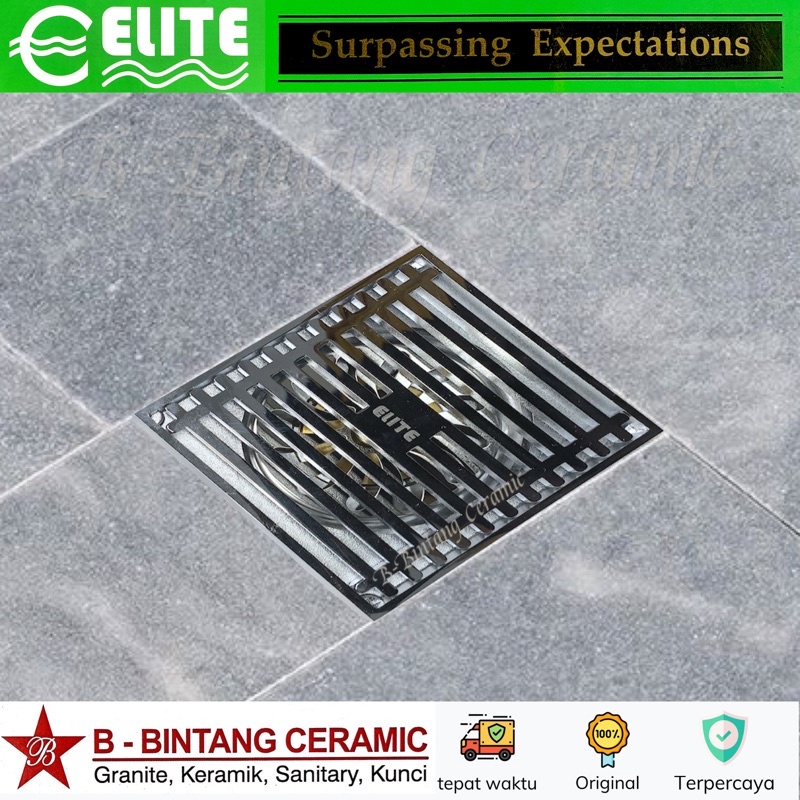 Floor drain elite E 7676 / saringan kamar mandi elite e 7676