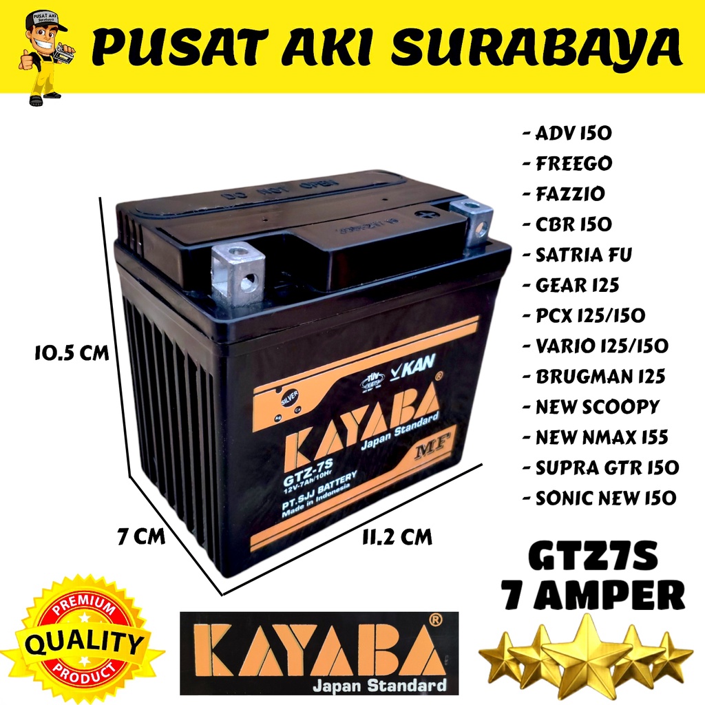 ⭐⭐⭐⭐ ORIGINAL DRYPLUS GTZ7S KAYABA GTZ7S KAYABA GTZ7S MF ACCU MOTOR MATIC HONDA YAMAHA SUZUKI KAWASAKI VARIO SCOOPY BEAT ADV PCX LEXI SATRIA FU CB 150 NMAX AEROX GTZ7S MTZ6S YTZ6V GTZ6V