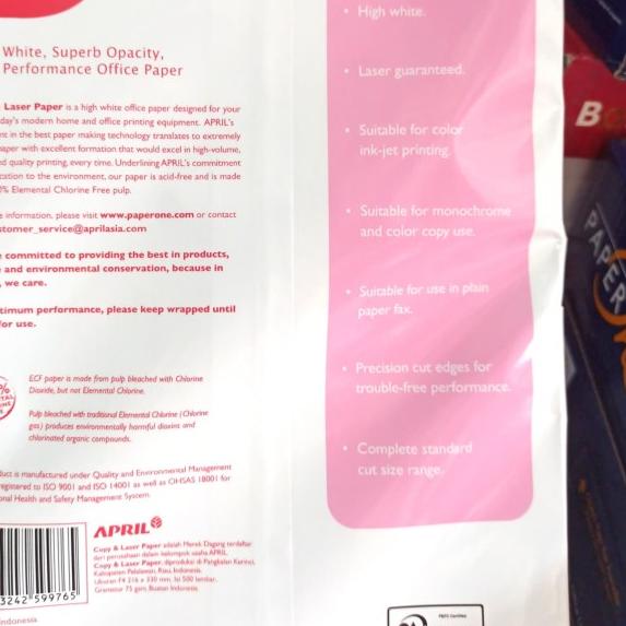 

Kertas F4 75 gram Copy & Laser ➩