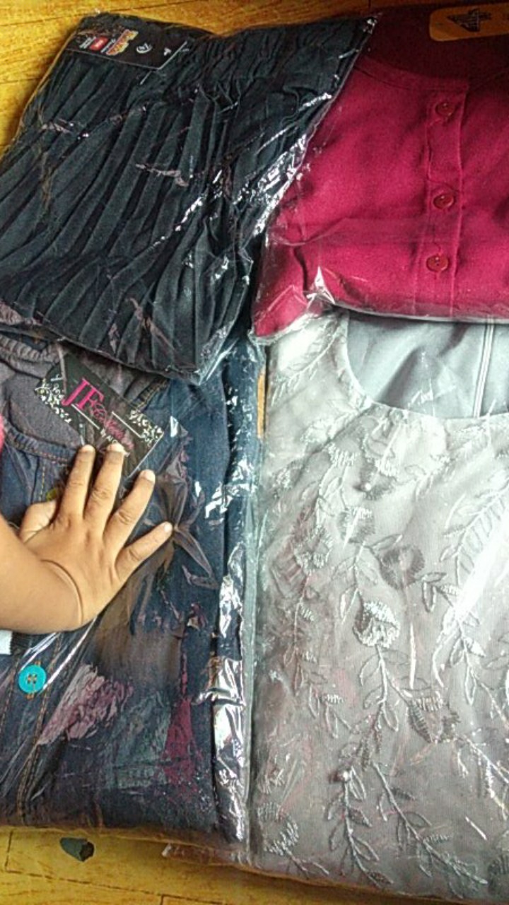 Batik Couple Aziza Tulle Mutiara | Batik Alisha Terbaru Murah | Sarasvati Store