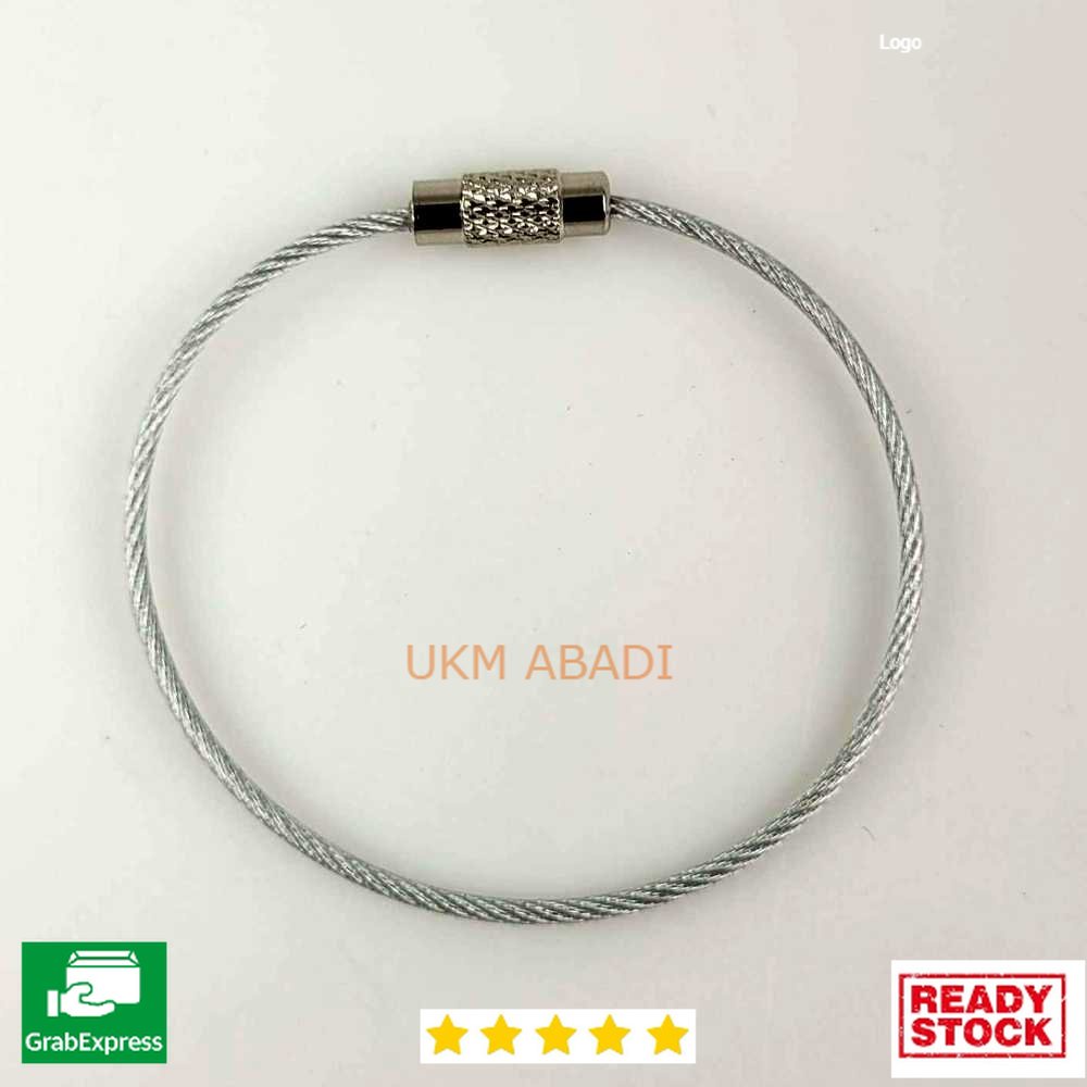 Kunci Tali Gembok Serbaguna Stainless Steel Wire Cable Sepeda pagar F10