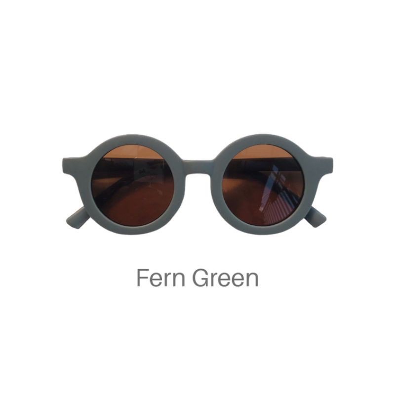 Kacamata Anak Gaya Fashion Anak Sunglasses Baby Bayi Balita  Kids Cute Anti UV Ootd Fashion Anak Laki Laki Cowok Perempuan Cewek Murah-Fern Green