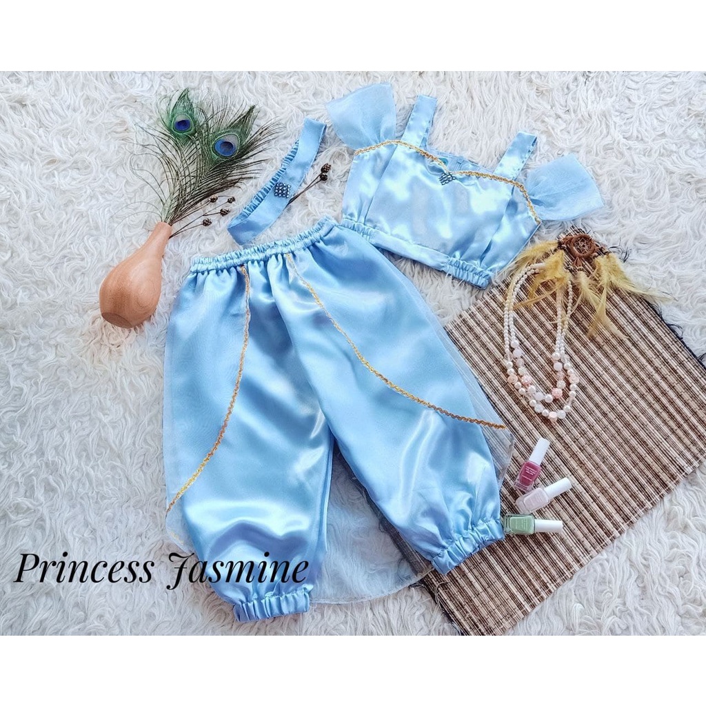 Setelan Pincess Jasmine/Kostume Princess Jasmine Anak dan Dewasa