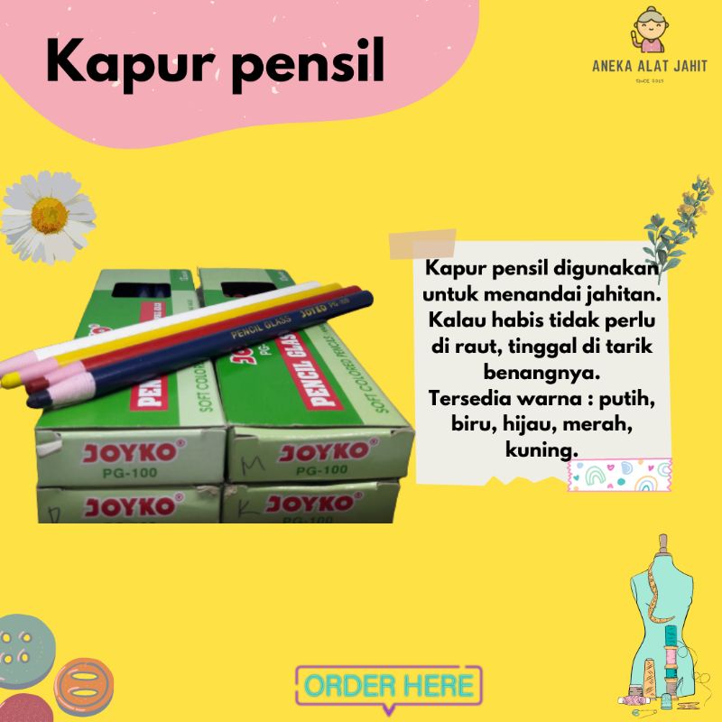 Pensil Kapur/Pensil Jahit