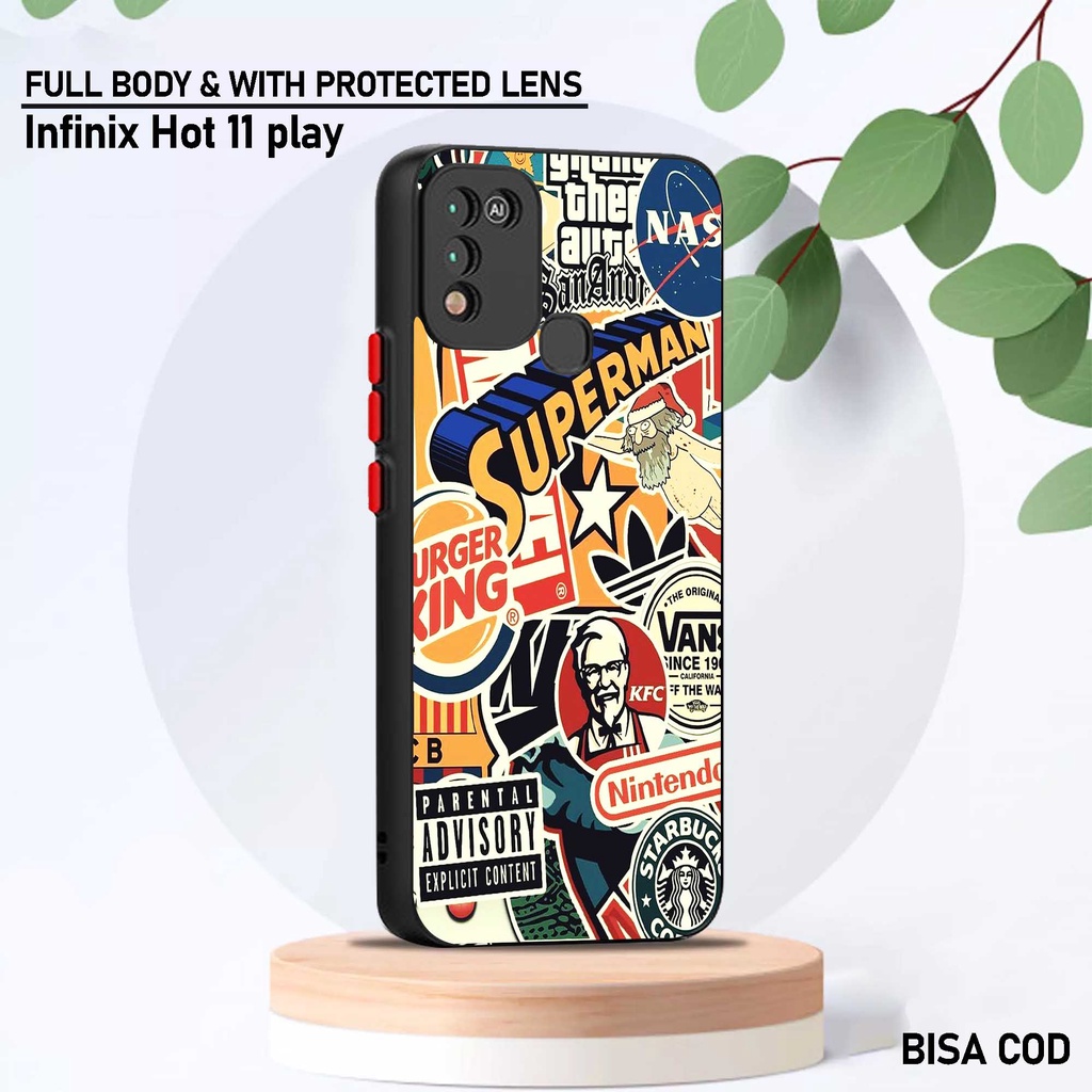 Case Infinix Hot 11 Play - Motif Case [ Aesth Supremkfc ] - Hardcase Infinix Hot 11 Play - Softcase 