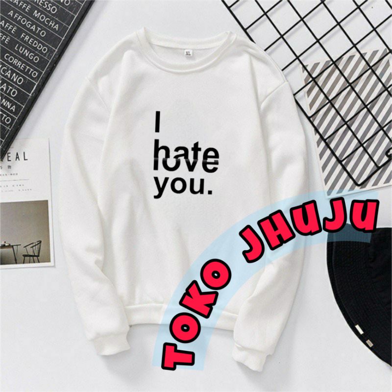 Basic Sweater Korean style I Hate Love You // Bukan Sweater BTS NCT Enhypen Treasure style