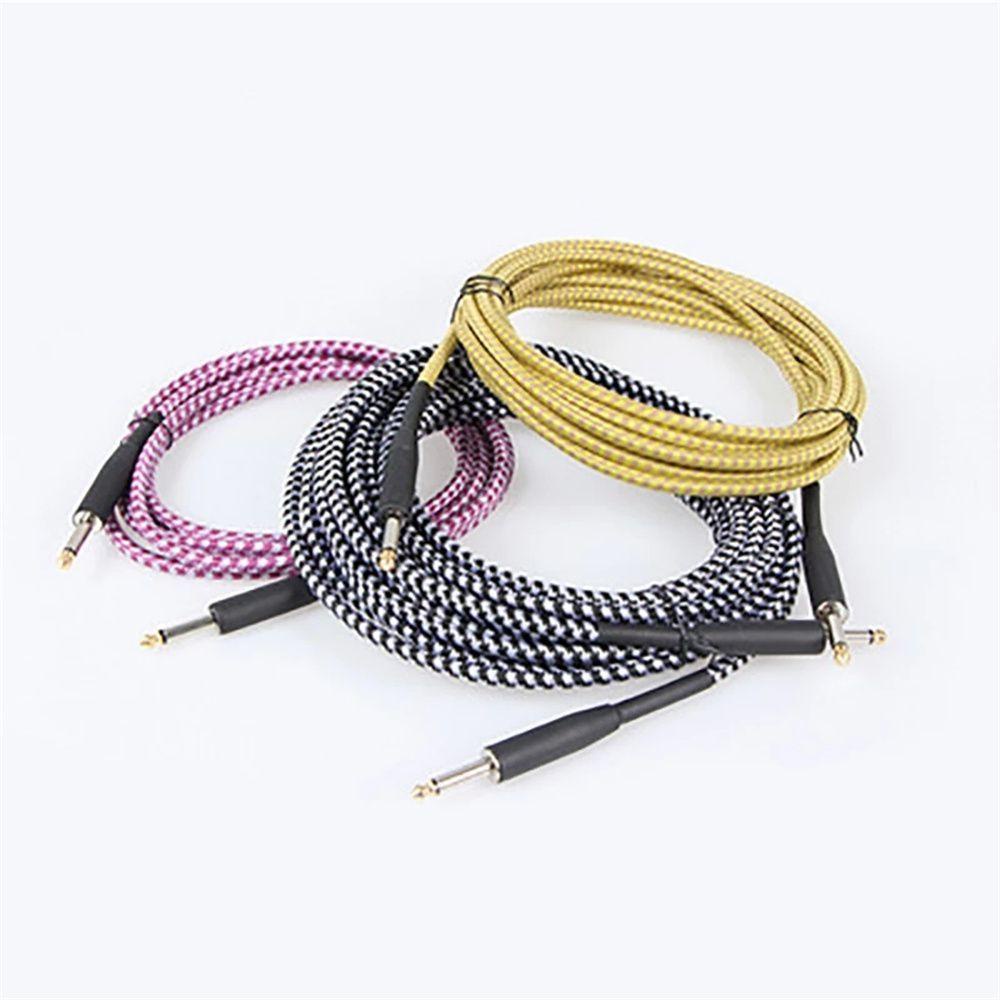 Nickolas1 Kabel Gitar Terlindung Cable Aksesoris Gitar Braided Bass Cable 3 /6 /10 /15 /20Meter Amplifier Gitar Kabel Gitar Elektrik