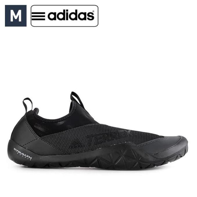 promo sepatu slipon pria adidas terrex jawpaw black original terbaru
