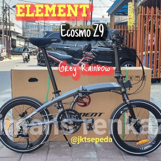 Sepeda Lipat ELEMENT Ecosmo Z9 Grey Rainbow