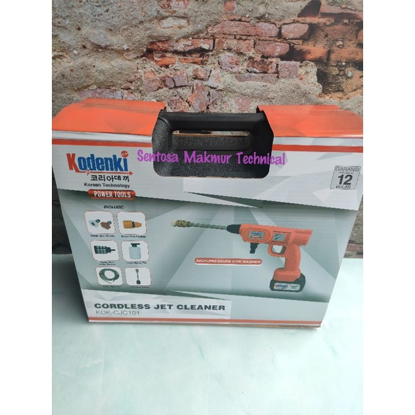 KODENKI 21V High Pressure Jet Cleaner Cuci AC Mobil Motor CORDLESS