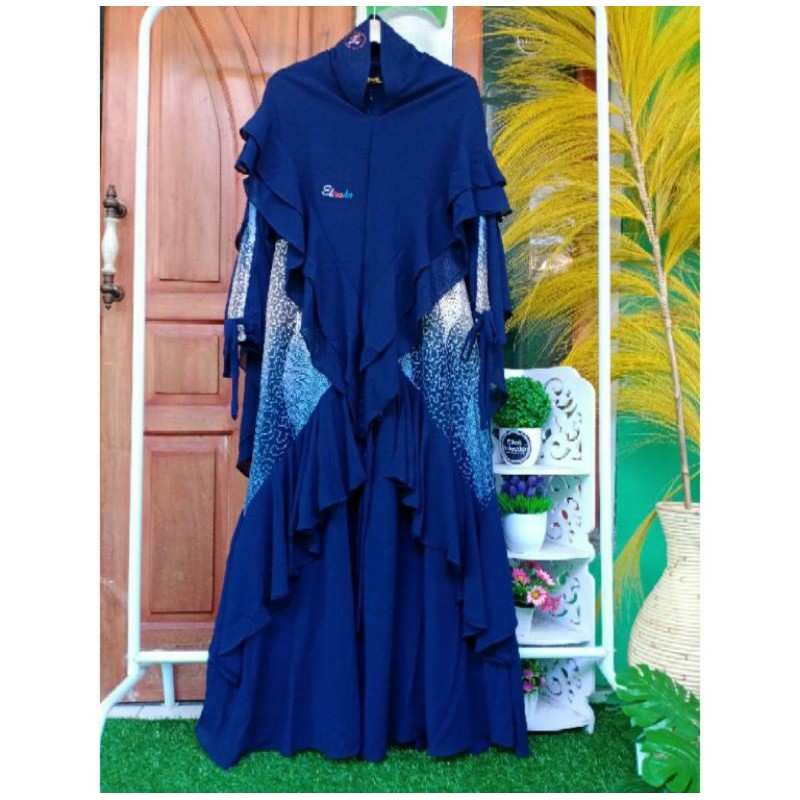 Elnaka_155 Gamis syari ceruty armany brukat premiun by elnaka ori