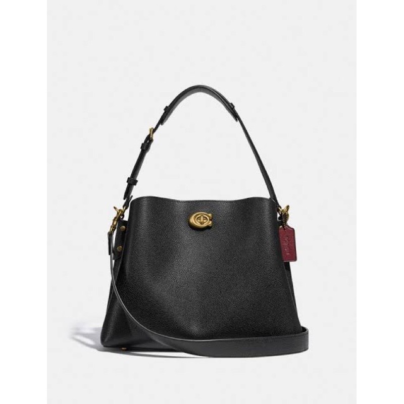 COACH WILLOW SHOULDER BAG - BLACK