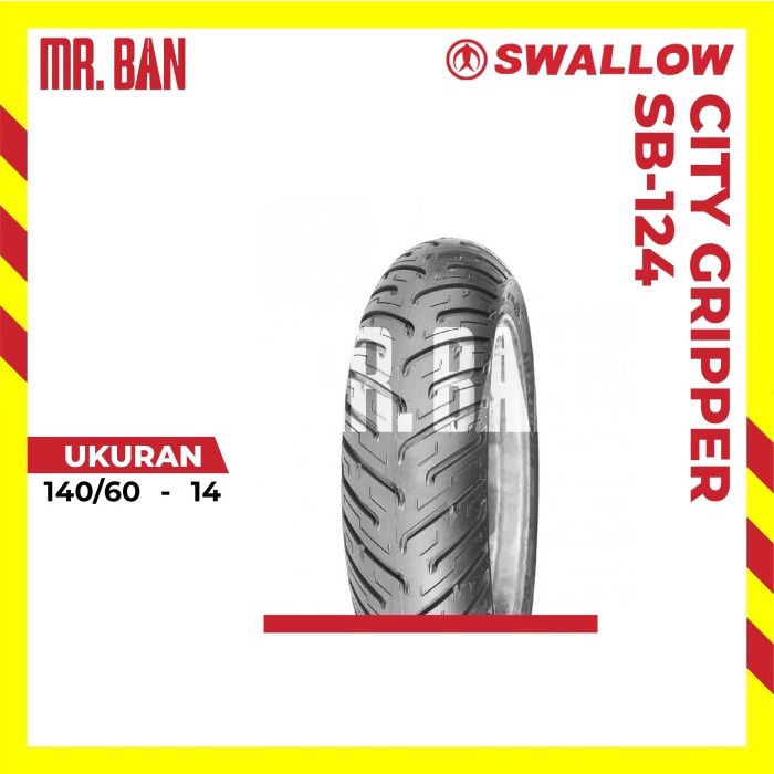 Ban Motor Swallow Tubeless 140/60-14 SB-124R City Gripper TL