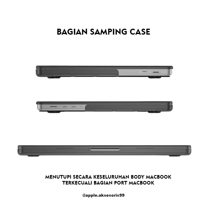 Case Macbook M1 Pro Max 14 16 Inch 2021 [A2442 A2485] MBA Casing Cover