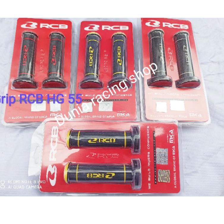 [KODE PRODUK QR6V09449] Handgrip RCB Grip RCB HG55 Hitam Merah Biru Kuning Grey