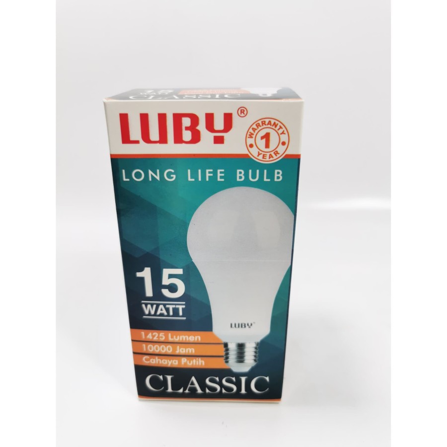 Luby classic 15w Lampu Bohlam LED 15 Watt bulb PUTIH garansi 1 tahun