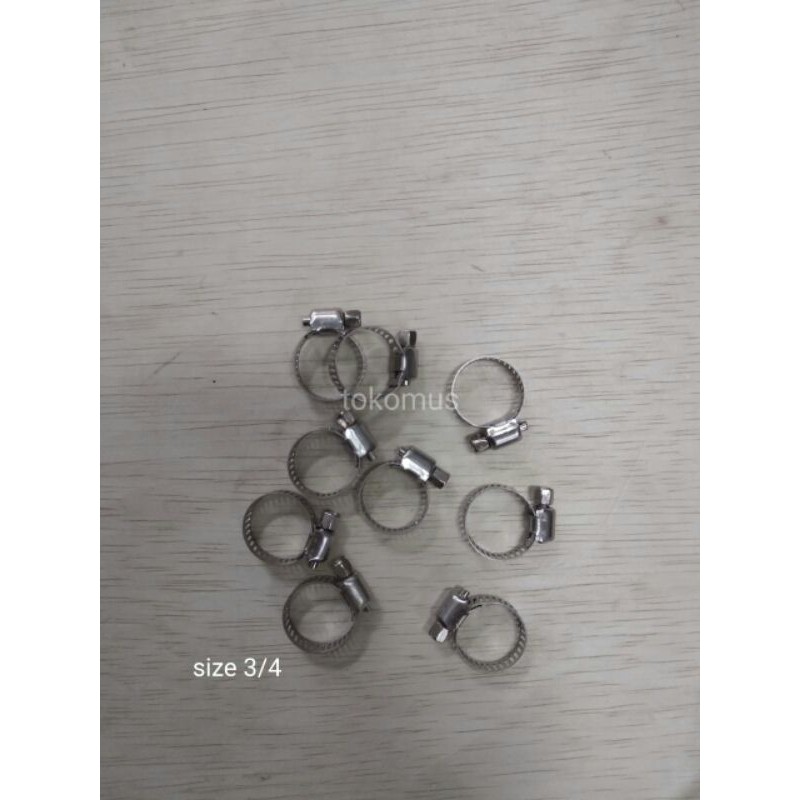 Klem Selang Stainless Steel/ Hose Clamp 3/4 Inch