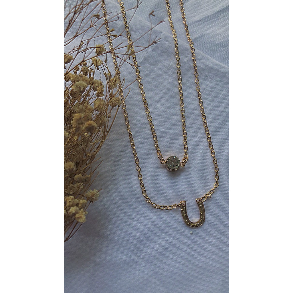 ★ODS★  FA35 Kalung kristal Liontin Wanita