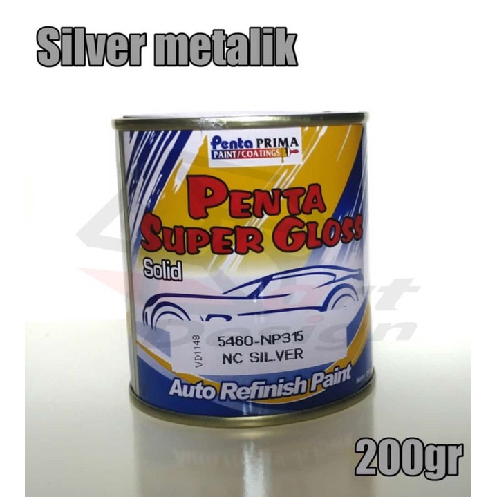 Cat silver metalik ( penta gloss )