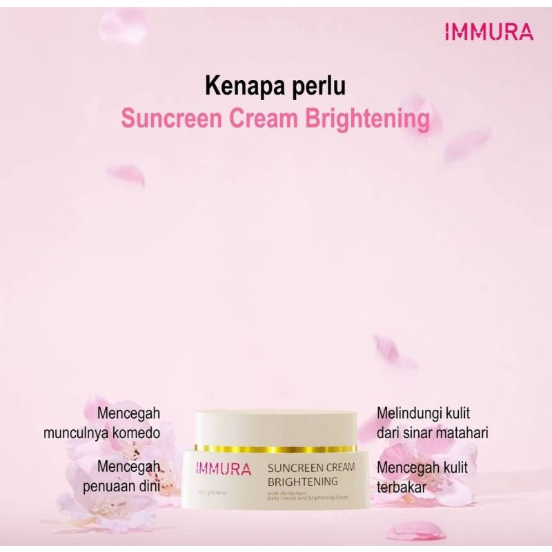 immura sunscreen cream brightening with arbutin