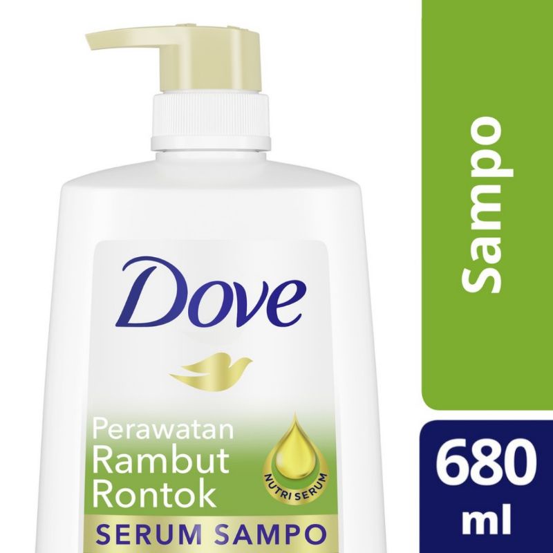 Shampo Dove Total Hair Fall 680 ml Serum Shampo Treatment 680ml Anti Rambut Rontok