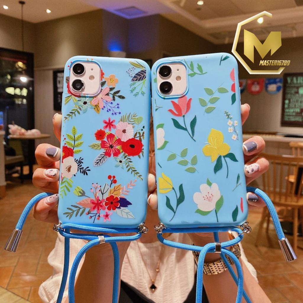 SS179 CASE SLINGCASE LANYARD BUNGA OPPO A1K A37 NEO 9 A71 A83 A39 A57 F7 F5 YOUTH MA1203