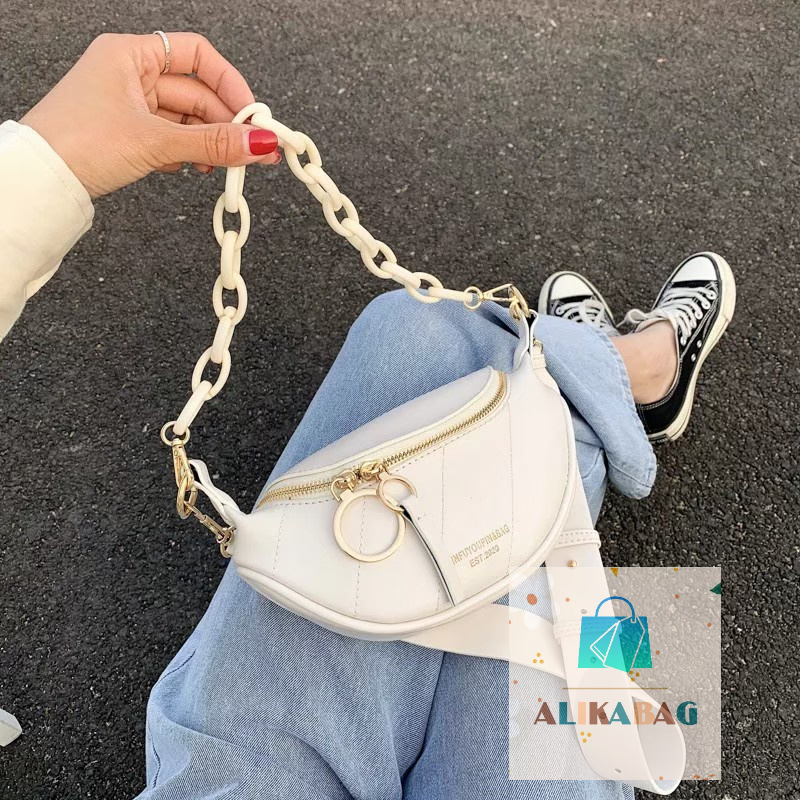 ALIKA BAG - Tas Tangan Wanita Kualitas Tinggi Tas Rantai Wanita Tas Messenger Bahu Fashion Wanita