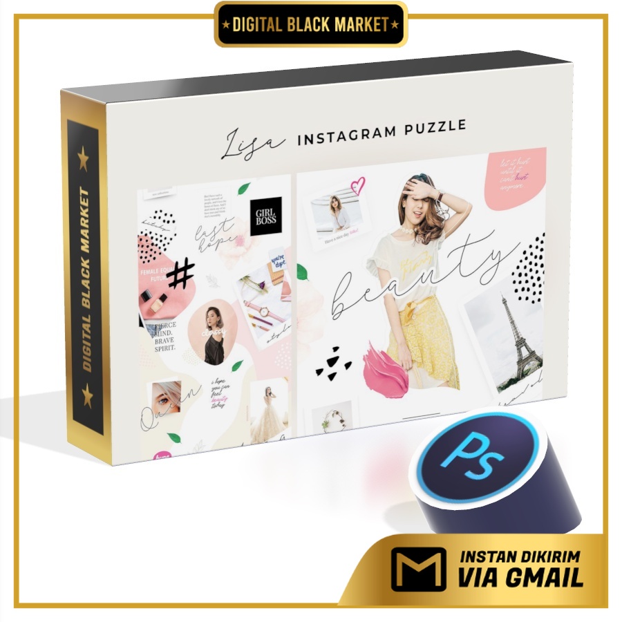 Lisa Instagram Puzzle - Adobe Photoshop