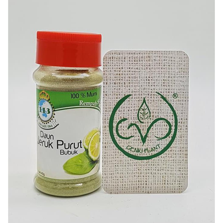 

BERKUALITAS! Daun Jeruk Purut Bubuk / Kaffir Lime Leaves Powder - 40 gr