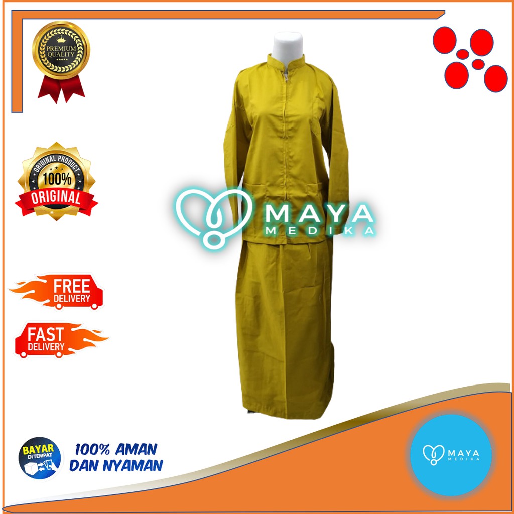 Baju OK / Kuning / Lengan Panjang / Baju Rest / Rok