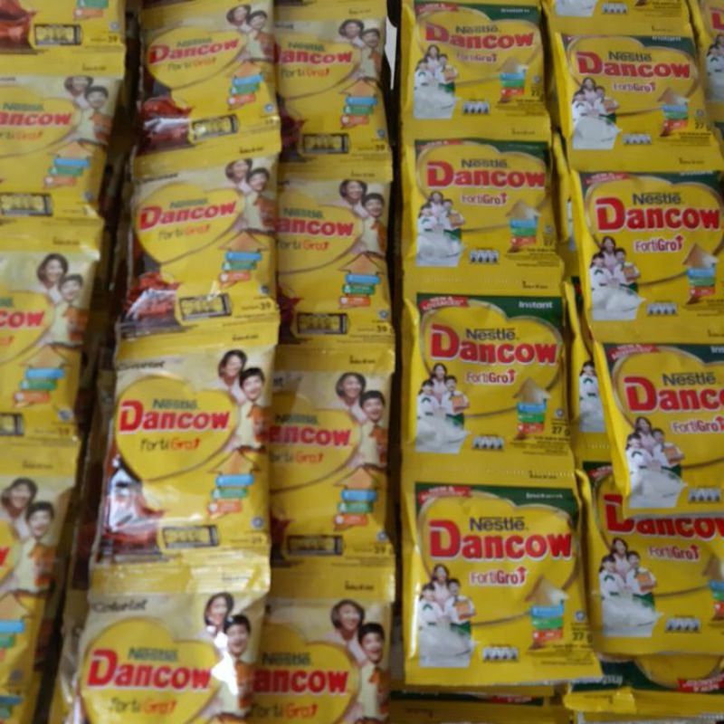 

NESTLE DANCOW FORTIGRO SACHET COKELAT DAN VANILLA / SUSU DANCOW SACHET