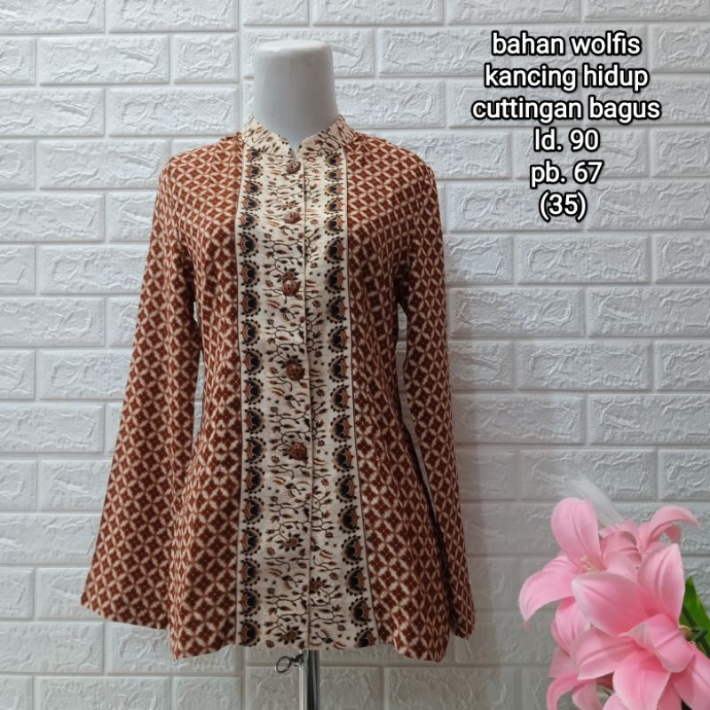 PRELOVED BAJU BATIK WANITA / (PART 1) / PL ATASAN BATIK WANITA / BAJU BEKAS-9