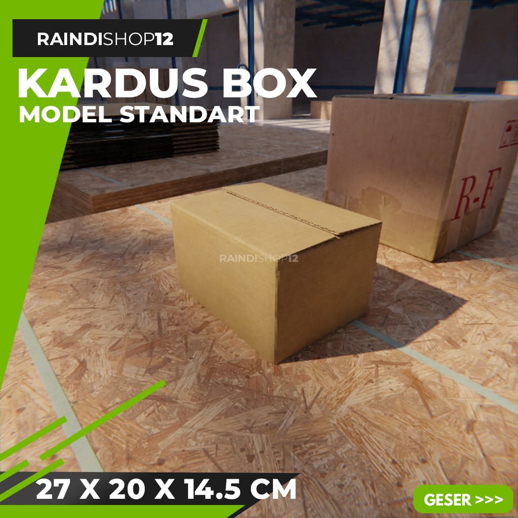 

BOX 27 X 20 X 14.5 CM KARDUS KOTAK KEMASAN PACKAGING KADO POLOS