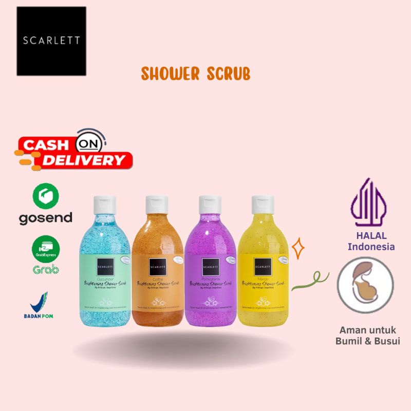SCARLET WHITENING GORONTALO - SHOWER SCRUB SABUN MANDI