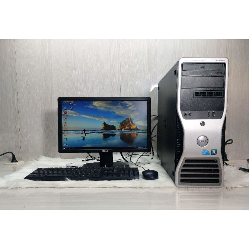 Paketan Pc Server Dell T5500 Lcd 19in wide