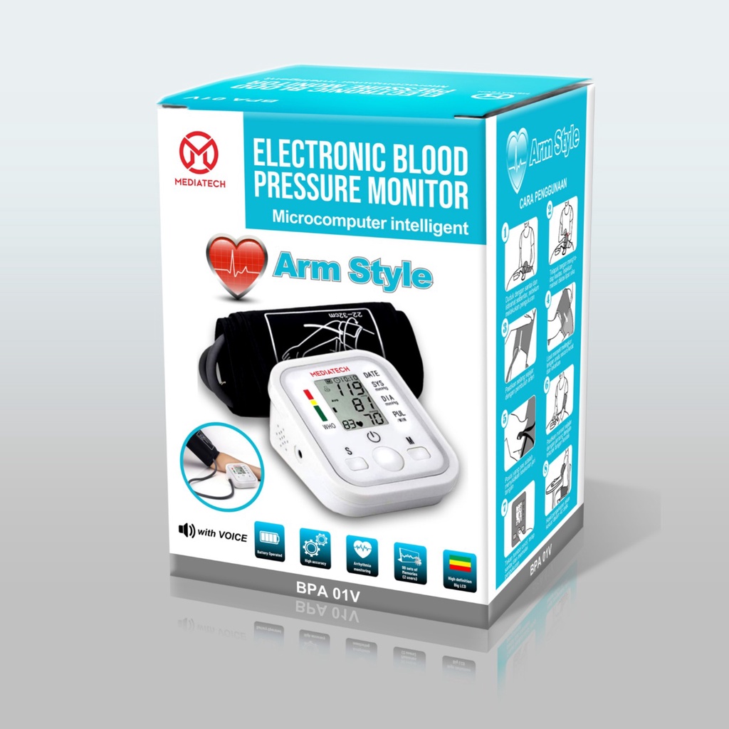 Mediatech Blood Pressure Monitor BPA-01V Tensimeter LENGAN - B460060