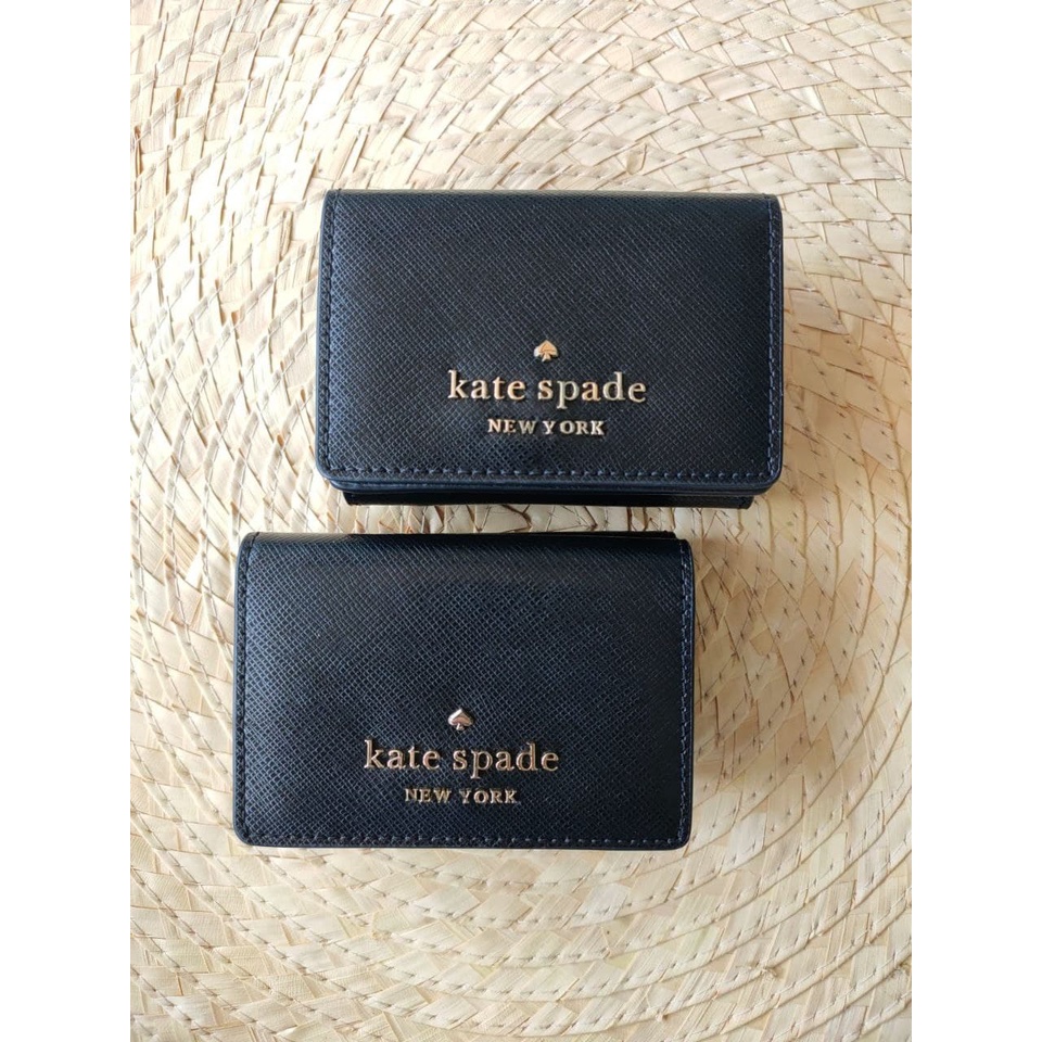 Kate Spade micro trifold staci black