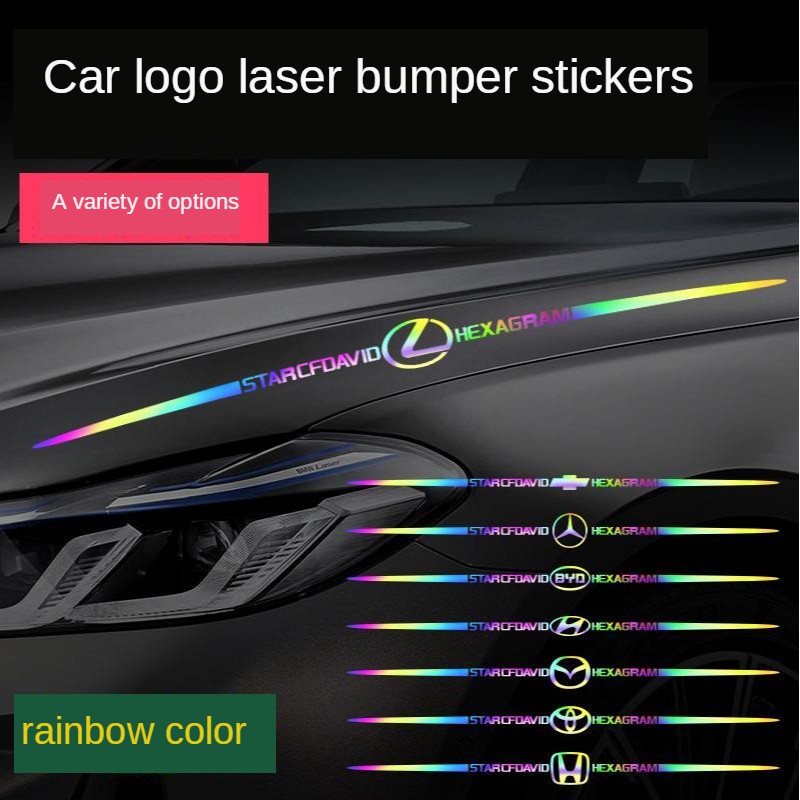 Stiker Laser Warna-Warni Untuk Dekorasi Mobil Nissan Navara Almera Patrol Royale X-Trail Sylphy Juke Leaf