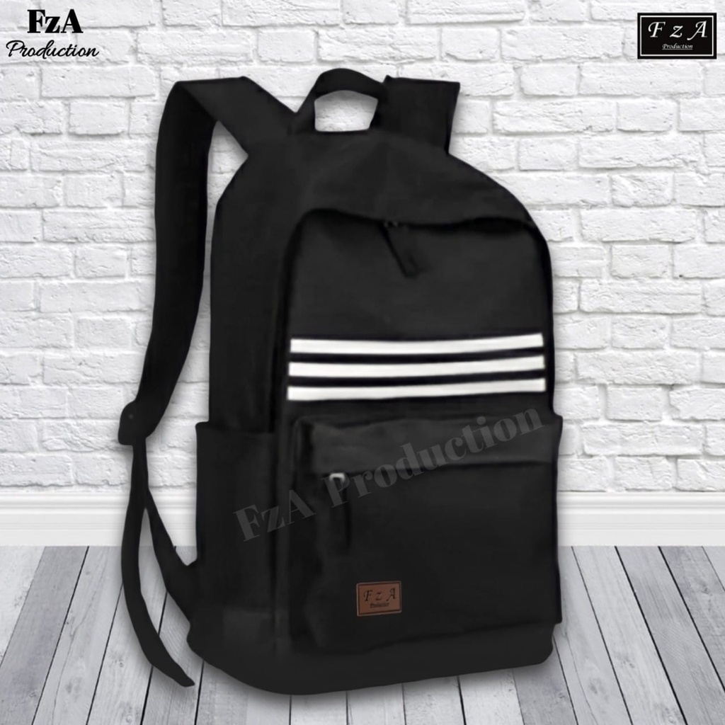 Tas Ransel Distro Kasual Pria Wanita Tas Ransel Laptop Tas Punggung Backpack Original FzA Free Dompet Sakko HP