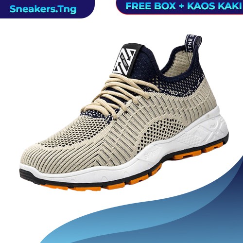 Sepatu Sneakers Import Trend Fashion Casual Korea Kets Running Pria Wanita MW36 Free Kaos Kaki
