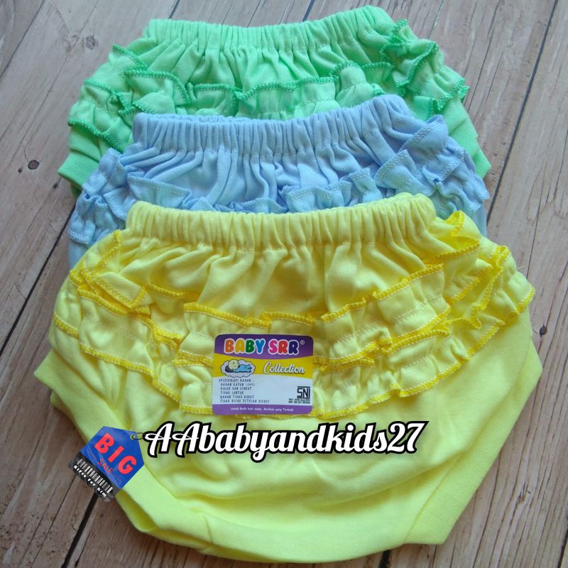 DAPAT 6PC!!! BABY SRR Celana Dalam Bayi Perempuan Model Renda Usia 3-24Bulan SNI HIGHT QUALITY